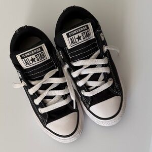 Converse All Star Street Ox Low Kids' Black Sneakers | Size 11